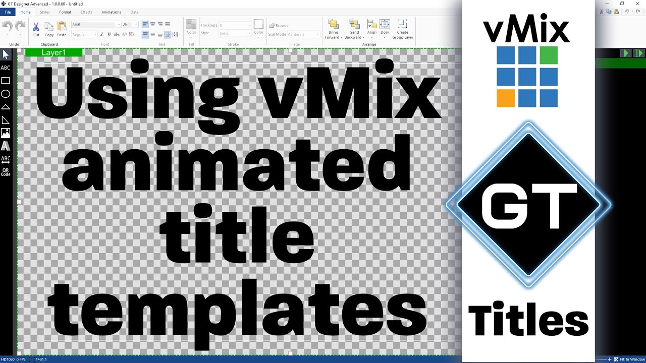 vmix title templates